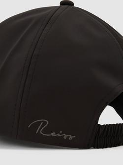 Reiss Caleb Technical Logo Embroidered Baseball Cap, Chocolate Brown - view 2, Chocolate Brown