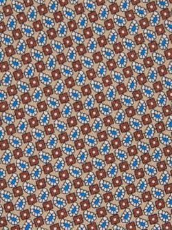 Reiss Cenzo Mirco Paisley Print Silk Tie, Camel - view 2, Camel