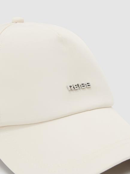 Reiss Emery Technical Logo Baseball Cap, Ecru - view 2, Ecru