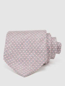 Reiss Emilo Silk Tie, Pink/Blue, Pink/Blue