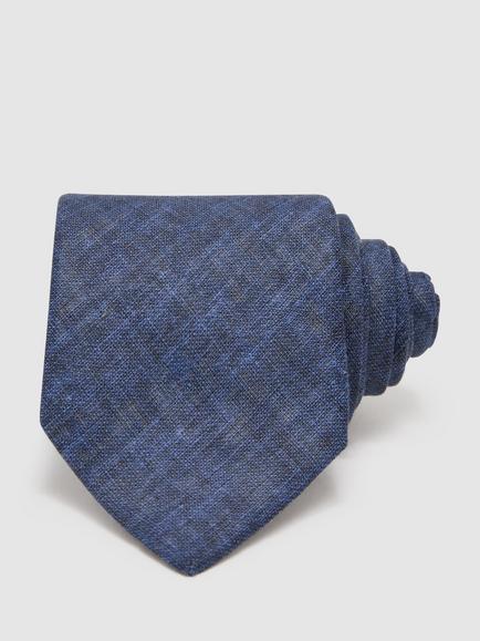 Reiss Luciano Linen Tie, Navy
