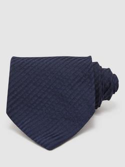 Reiss Vittotio Silk Blend Tie, Navy, Navy
