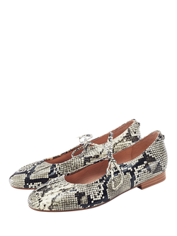 Moda in Pelle Faydra Ruched Mary Janes, Grey/Multi - view 2, Grey/Multi