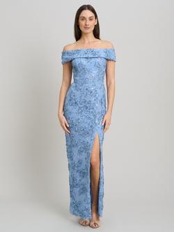 Gina Bacconi Janette Embroidered Maxi Dress, Perri, Perri