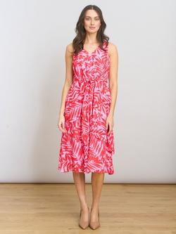 Gina Bacconi Tasha Floral Chiffon Dress, Pink, Pink