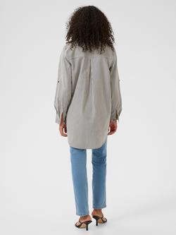 KAFFE Naya Stripe Shirt Dress, Midnight/White - view 2, Midnight/White