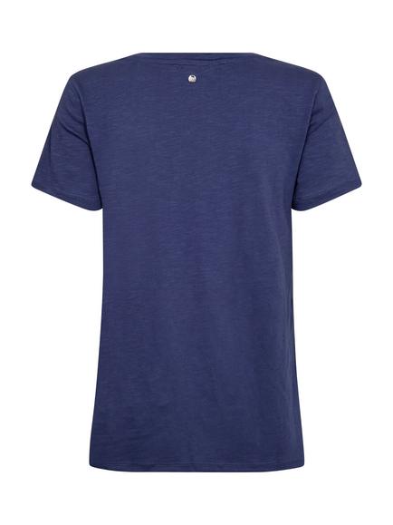 MOS MOSH Romi Gethi Embellished T-Shirt, Crown Blue - view 2, Crown Blue