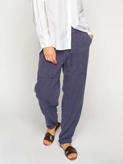 MOS MOSH Maison Stalom Turn Up Trousers, Crown Blue, Crown Blue