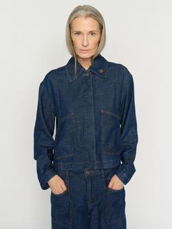 MOS MOSH Eyla Arge Denim Jacket, Dark Blue, Dark Blue