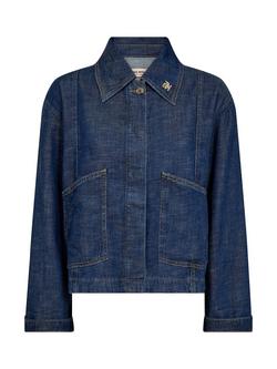 MOS MOSH Eyla Arge Denim Jacket, Dark Blue - view 2, Dark Blue