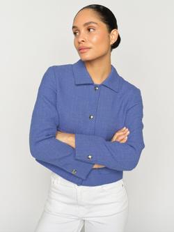 MOS MOSH Nilsa Bobb Boxy Jacket, Ultramarine, Ultramarine