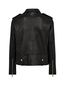 MOS MOSH Mitchel Pure Leather Biker Jacket, Black - view 2, Black