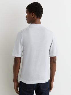 Reiss Grafton Merino Wool Cuban Shirt - view 2, Blue