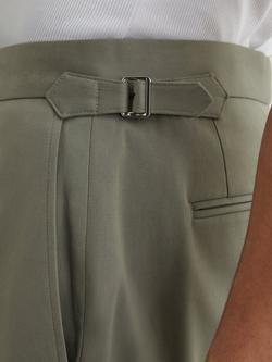 Reiss Cantwell Cotton Blend Side Adjuster Shorts, Sage - view 2, Sage