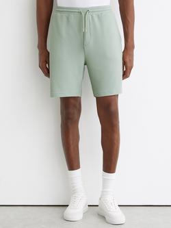 Reiss Emilio Textured Side Stripe Shorts, Mint Green, Mint Green