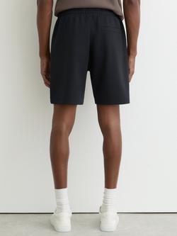 Reiss Reid Interlock Drawstring Shorts, Navy - view 2, Navy