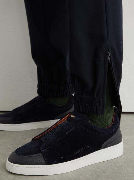 Reiss Slim Fit Cargo Trousers, Navy - view 2, Navy