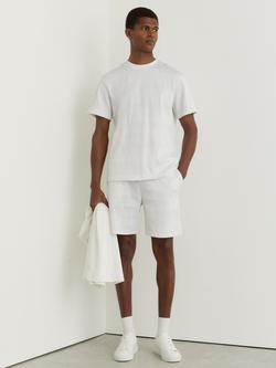 Reiss Cox Wave Jacquard Oversized T-Shirt, White