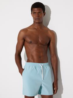 Reiss Cliff Drawstring Swim Shorts, Aqua Blue, Aqua Blue