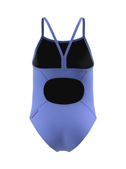 Speedo Kids' Logo Thinstrap Swimsuit, Moonlight Lavender - view 2, Moonlight Lavender