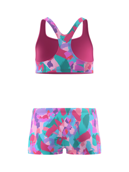Speedo Kids' Racerback Bikini Set, Blush Pink - view 2, Blush Pink