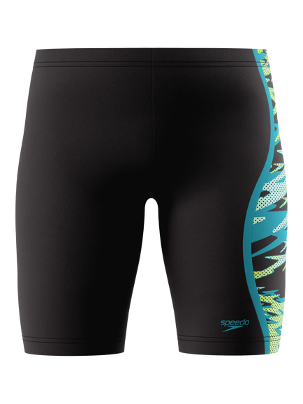 Speedo Kids' Hyperboom Splice Jammer, Anthracite/Hyperteal, Anthracite/Hyperteal