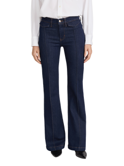 FRAME The Icon Mid Rise Flared Jeans, Rinse - view 2, Rinse