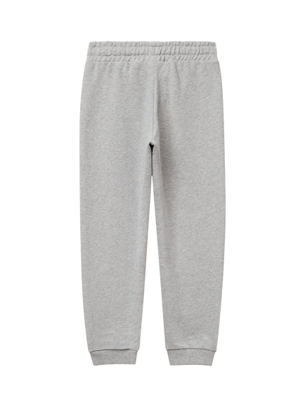 Benetton Kids' Cotton Joggers, Medium Melange Grey - view 2, Medium Melange Grey