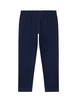 Benetton Kids' Cotton Blend Leggings, Night Blue