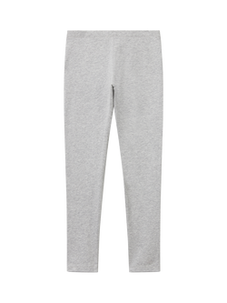 Benetton Kids' Cotton Blend Leggings, Medium Melange Grey