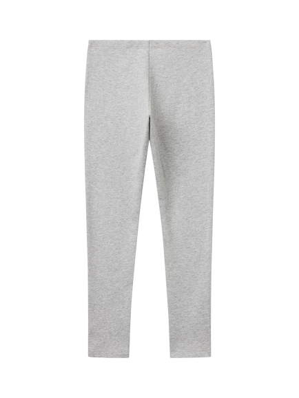 Benetton Kids' Cotton Blend Leggings - view 2, Medium Melange Grey
