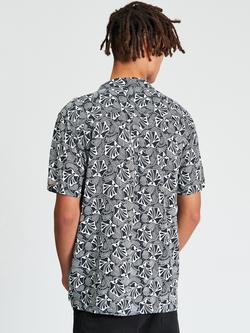 Ben Sherman Linear Floral Regular Fit Shirt, Black - view 2, Black