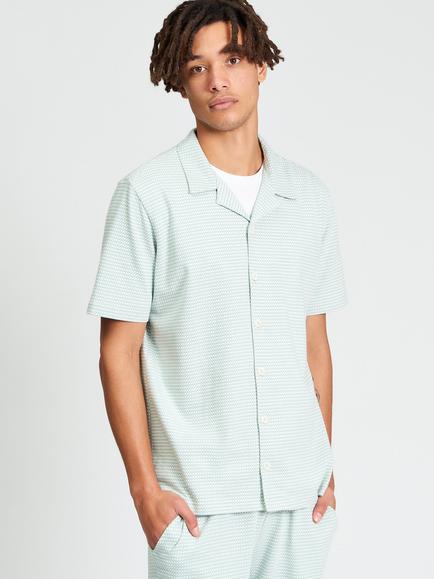 Ben Sherman Short Sleeve Tri-Colour Cotton Polo Shirt, Mint, Mint