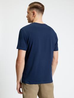 Ben Sherman Signature Silicone Badge T-Shirt, Dark Navy - view 2, Dark Navy