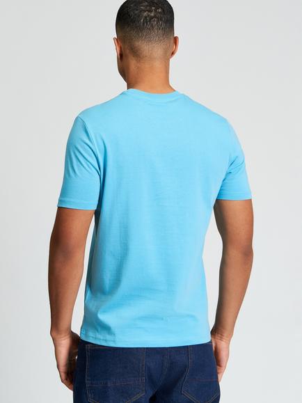Ben Sherman Signature Crew Neck Cotton T-Shirt, Blue - view 2, Blue
