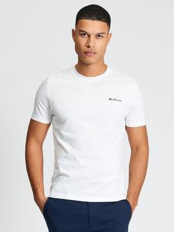 Ben Sherman Signature Silicone Badge T-Shirt, White, White