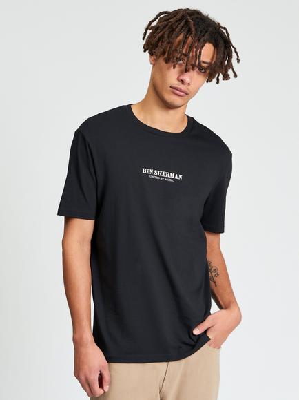 Ben Sherman World Broadcast T-Shirt, Black, Black