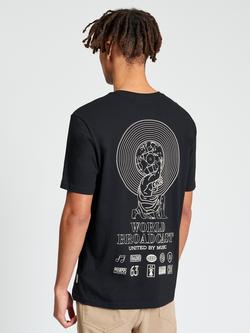 Ben Sherman World Broadcast T-Shirt, Black - view 2, Black
