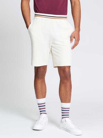 Ben Sherman Textured Sweat Shorts, Oyster White, Oyster White