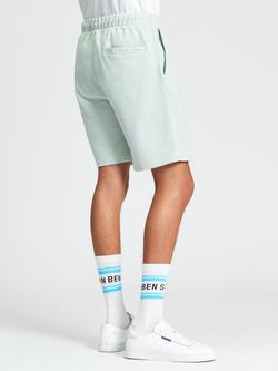 Ben Sherman Tri-Colour Cotton Weave Shorts, Mint - view 2, Mint