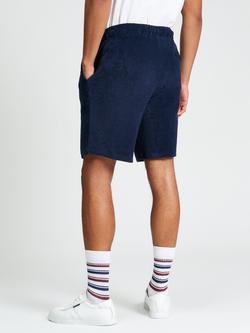 Ben Sherman Towelling Cotton Shorts, Dark Navy - view 2, Dark Navy