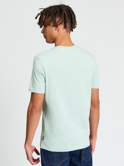 Ben Sherman Comic Target Crew Neck Cotton T-Shirt, Mint - view 2, Mint
