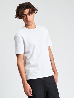 Ben Sherman Cotton Jacquard Pattern T-Shirt, White, White