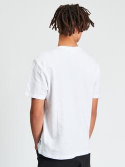 Ben Sherman Cotton Jacquard Pattern T-Shirt, White - view 2, White