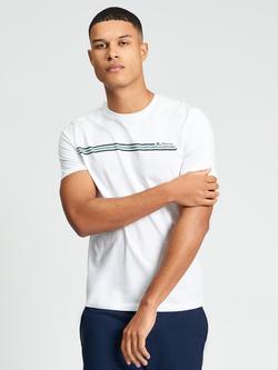 Ben Sherman Cotton Core Stripe T-Shirt, White, White
