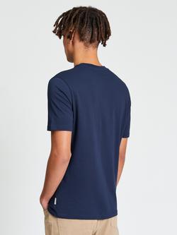 Ben Sherman Cotton Cassette Tape Print T-Shirt, Dark Navy - view 2, Dark Navy