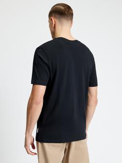 Ben Sherman Cotton Record Swap T-Shirt, Black - view 2, Black