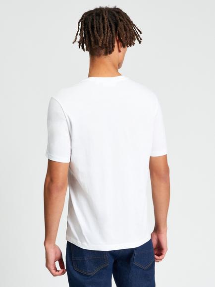 Ben Sherman Regular Fit The Start Graphic Print Cotton T-Shirt, White - view 2, White
