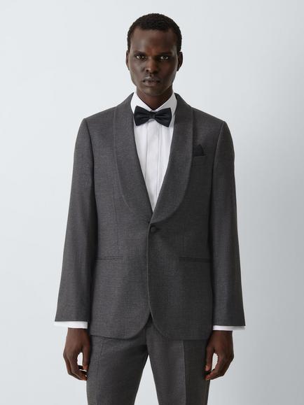 John Lewis Subtle Shine Regular Fit Wool Rich Suit Jacket, Neutral, Neutral