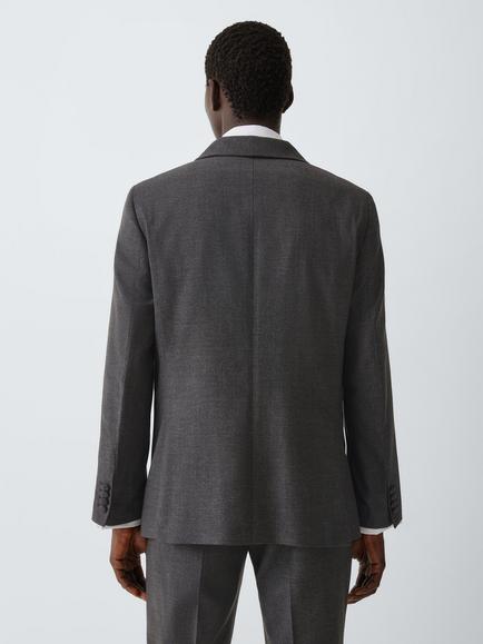 John Lewis Subtle Shine Regular Fit Wool Rich Suit Jacket, Neutral - view 2, Neutral